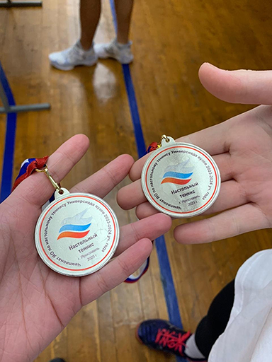 2 место в Чемпионате Ярославской области по настольному теннису Универсиады вузов 2023-2024 года!