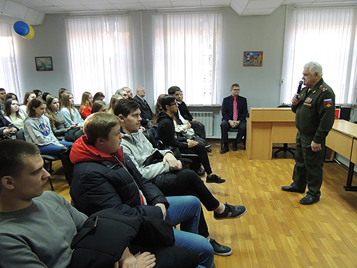 Увеличить. "Встреча с представителями 4-й научной роты воинской части №36360!"