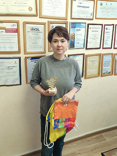 Увеличить. Награждение призеров чемпионата по бегу и ходьбе среди вузов «Distance-2030»
