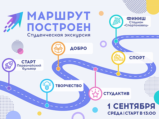 Увеличить. Студенческая экскурсия "Маршрут построен" 2021!