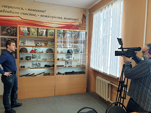 Увеличить. Съемки фильма, посвященного Ярославским журналистам-фронтовикам ЯФ МФЮА