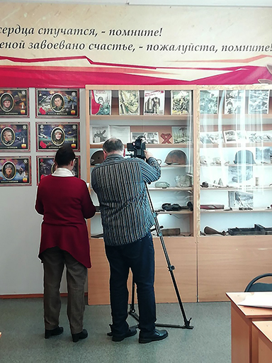 Увеличить. Съемки фильма, посвященного Ярославским журналистам-фронтовикам ЯФ МФЮА