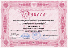 Диплом Моя законодательная инициатива 2013 г.